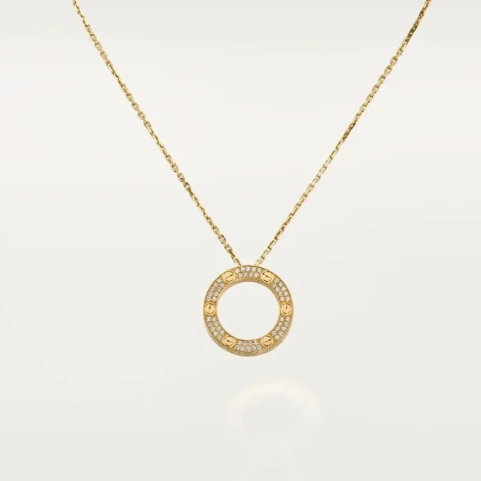 Love Necklace, Diamond-Paved – Yellow Gold, Diamonds – Cartier Love Necklace, Diamond-Paved – Yellow Gold, Diamonds – Cartier