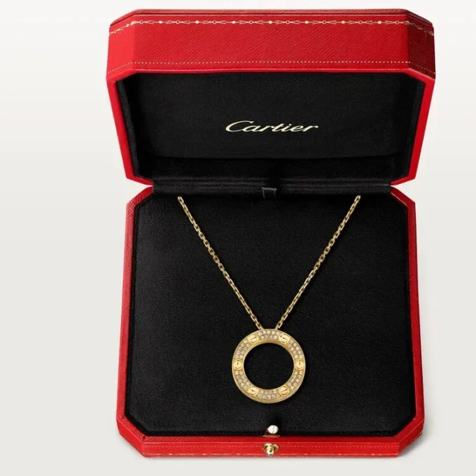 Love Necklace, Diamond-Paved – Yellow Gold, Diamonds – Cartier Love Necklace, Diamond-Paved – Yellow Gold, Diamonds – Cartier