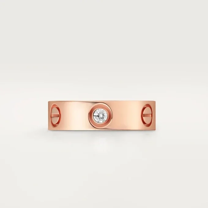 Love Ring, 3 Diamonds – Rose Gold, Diamonds – Cartier