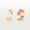 Love Ring, 3 Diamonds – Rose Gold, Diamonds – Cartier