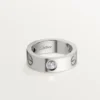 Love Ring, 3 Diamonds – White Gold, Diamonds – Cartier