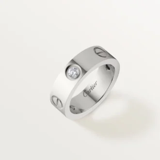 love ring 3 diamonds white gold diamonds cartier 2 330x330 - Love Ring, 3 Diamonds - White Gold, Diamonds - Cartier