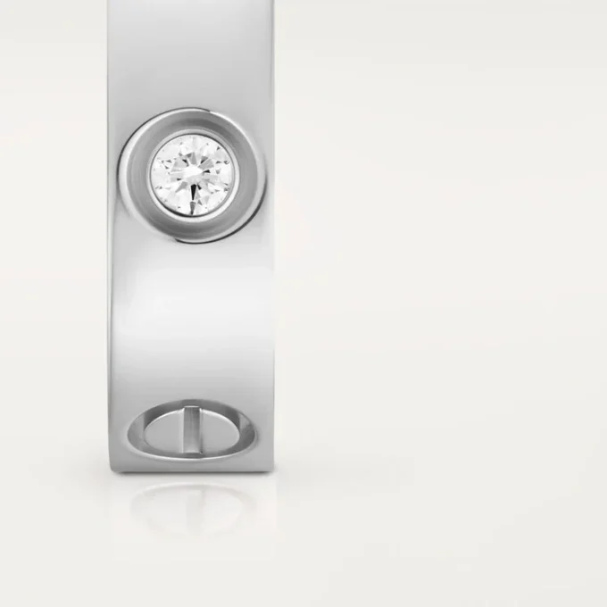 Love Ring, 3 Diamonds – White Gold, Diamonds – Cartier