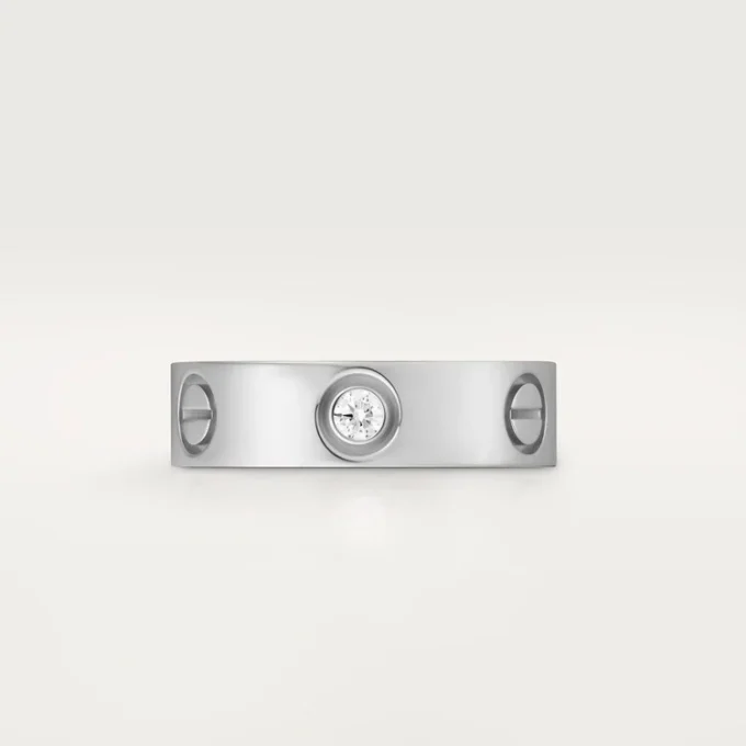 Love Ring, 3 Diamonds – White Gold, Diamonds – Cartier
