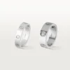Love Ring, 3 Diamonds – White Gold, Diamonds – Cartier
