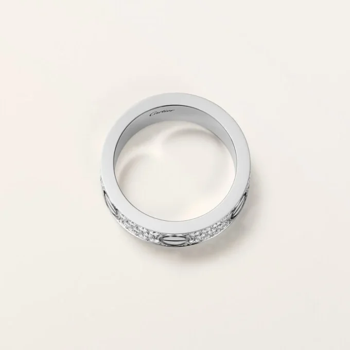Love Ring, Classic Model, Paved Love Ring, Classic Model, Paved