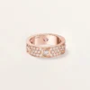 Love Ring, Classic Model, Paved, 6 Diamonds Love Ring, Classic Model, Paved, 6 Diamonds