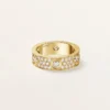 Love Ring, Classic Model, Paved, 6 Diamonds Love Ring, Classic Model, Paved, 6 Diamonds