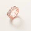 Love Ring, Classic Model, Paved, 6 Diamonds Love Ring, Classic Model, Paved, 6 Diamonds