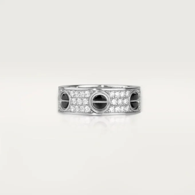 Love Ring, Diamond-Paved, Ceramic – White Gold, Ceramic, Diamonds – Cartier Love Ring, Diamond-Paved, Ceramic – White Gold, Ceramic, Diamonds – Cartier