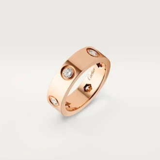 love ring rose gold diamonds cartier 2 330x330 - Love Ring - Rose Gold, Diamonds - Cartier
