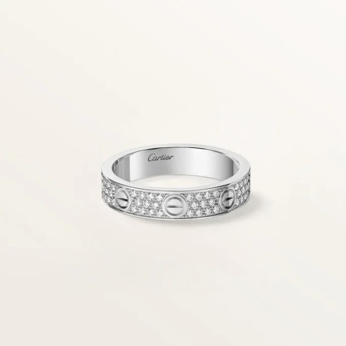 Love Ring, Small Model, Paved Love Ring, Small Model, Paved