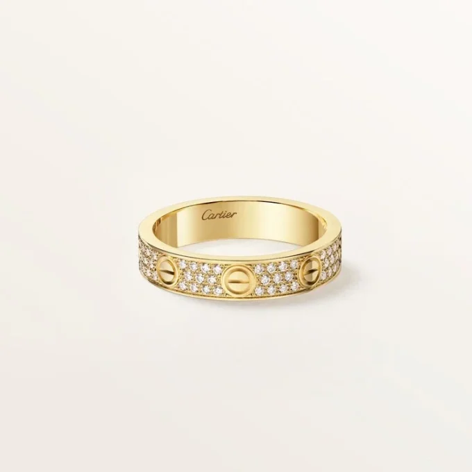 Love Ring, Small Model, Paved Love Ring, Small Model, Paved