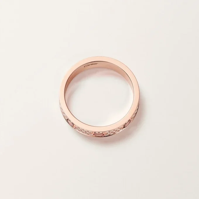 Love Ring, Small Model, Paved Love Ring, Small Model, Paved