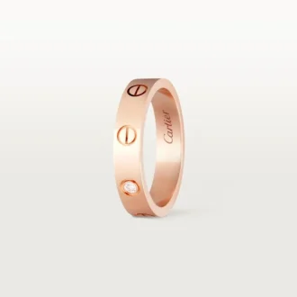 Love Wedding Band, 1 Diamond – Rose Gold, Diamond – Cartier