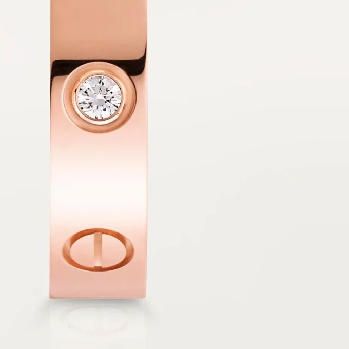 Love Wedding Band, 1 Diamond – Rose Gold, Diamond – Cartier Love Wedding Band, 1 Diamond – Rose Gold, Diamond – Cartier