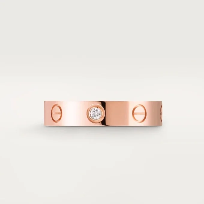 Love Wedding Band, 1 Diamond – Rose Gold, Diamond – Cartier Love Wedding Band, 1 Diamond – Rose Gold, Diamond – Cartier