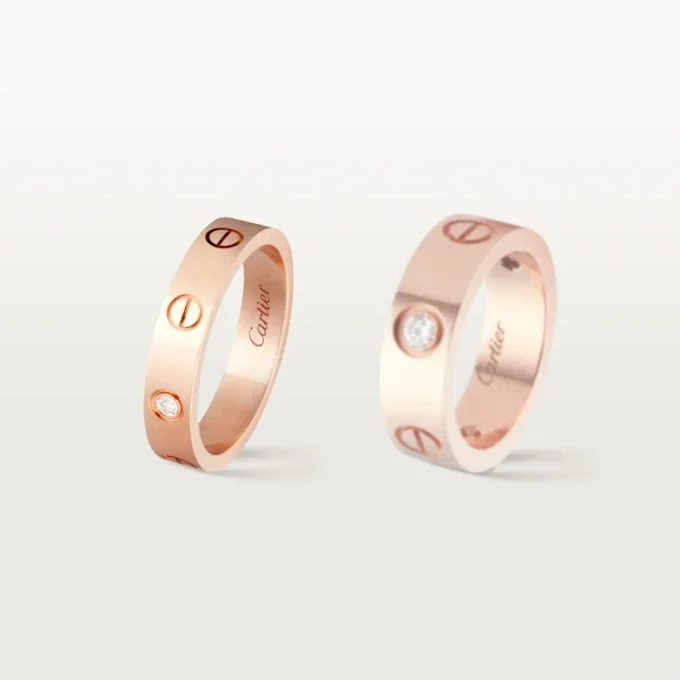 Love Wedding Band, 1 Diamond – Rose Gold, Diamond – Cartier Love Wedding Band, 1 Diamond – Rose Gold, Diamond – Cartier