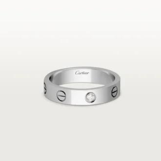 Love Wedding Band, 1 Diamond – White Gold, Diamond – Cartier