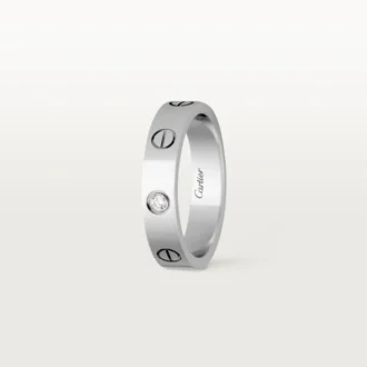 Love Wedding Band, 1 Diamond – White Gold, Diamond – Cartier