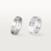 Love Wedding Band, 1 Diamond – White Gold, Diamond – Cartier Love Wedding Band, 1 Diamond – White Gold, Diamond – Cartier