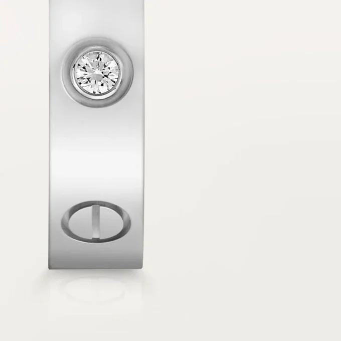 Love Wedding Band, 1 Diamond – White Gold, Diamond – Cartier Love Wedding Band, 1 Diamond – White Gold, Diamond – Cartier