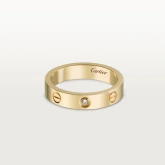 Love Wedding Band, 1 Diamond – Yellow Gold, Diamond – Cartier