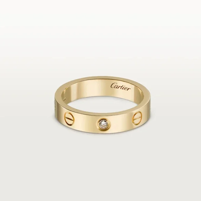 Love Wedding Band, 1 Diamond – Yellow Gold, Diamond – Cartier Love Wedding Band, 1 Diamond – Yellow Gold, Diamond – Cartier