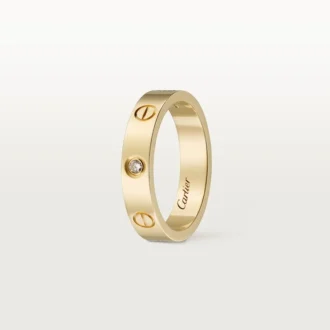 Love Wedding Band, 1 Diamond – Yellow Gold, Diamond – Cartier