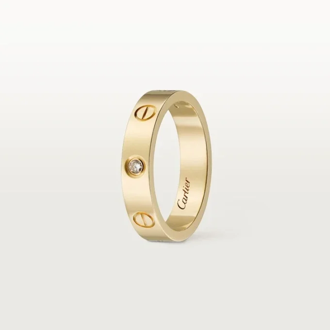 Love Wedding Band, 1 Diamond – Yellow Gold, Diamond – Cartier Love Wedding Band, 1 Diamond – Yellow Gold, Diamond – Cartier