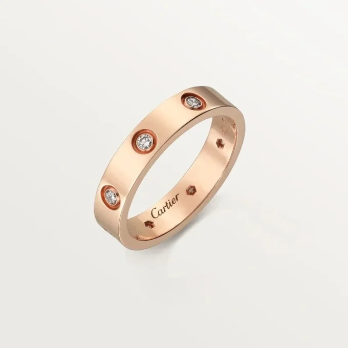 Love Wedding Band, 8 Diamonds – Rose Gold, Diamonds – Cartier Love Wedding Band, 8 Diamonds – Rose Gold, Diamonds – Cartier