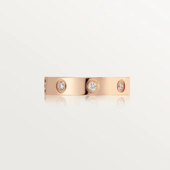 Love Wedding Band, 8 Diamonds – Rose Gold, Diamonds – Cartier Love Wedding Band, 8 Diamonds – Rose Gold, Diamonds – Cartier