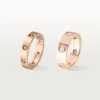 Love Wedding Band, 8 Diamonds – Rose Gold, Diamonds – Cartier Love Wedding Band, 8 Diamonds – Rose Gold, Diamonds – Cartier