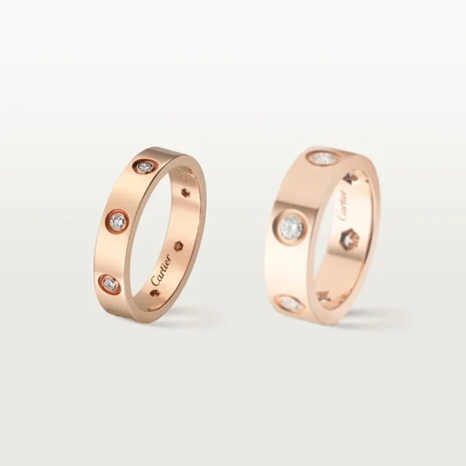 Love Wedding Band, 8 Diamonds – Rose Gold, Diamonds – Cartier Love Wedding Band, 8 Diamonds – Rose Gold, Diamonds – Cartier