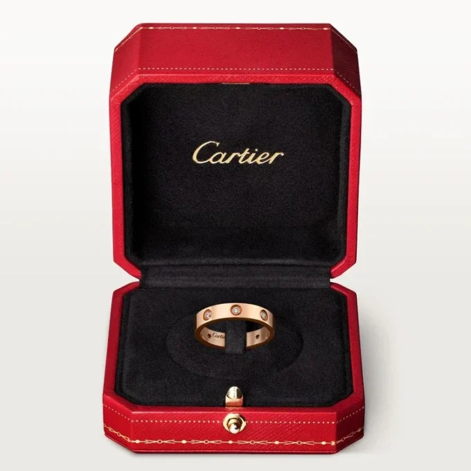 Love Wedding Band, 8 Diamonds – Rose Gold, Diamonds – Cartier Love Wedding Band, 8 Diamonds – Rose Gold, Diamonds – Cartier