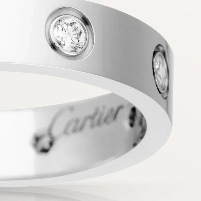 Love Wedding Band, 8 Diamonds – White Gold, Diamonds – Cartier Love Wedding Band, 8 Diamonds – White Gold, Diamonds – Cartier