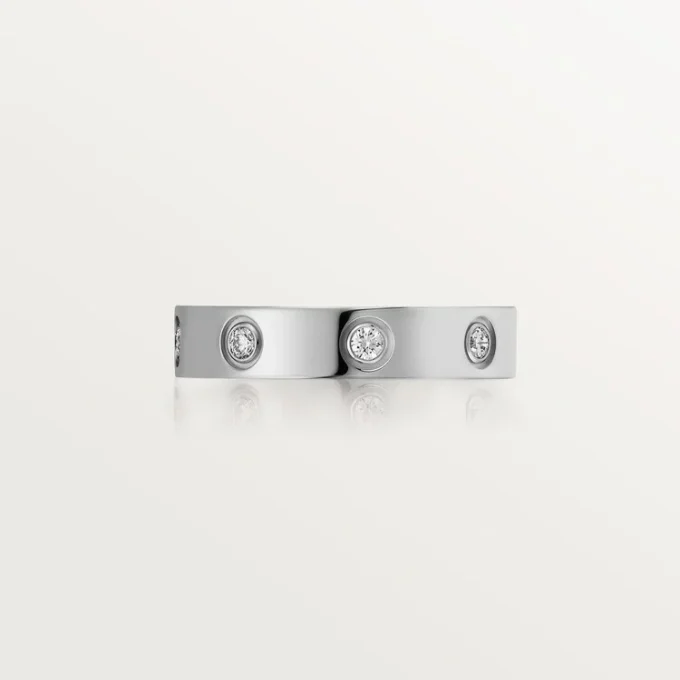 Love Wedding Band, 8 Diamonds – White Gold, Diamonds – Cartier Love Wedding Band, 8 Diamonds – White Gold, Diamonds – Cartier