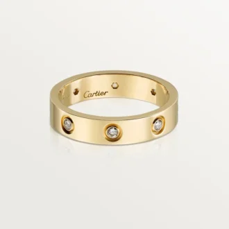 Love Wedding Band, 8 Diamonds – Yellow Gold, Diamonds – Cartier