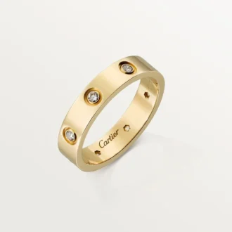 Love Wedding Band, 8 Diamonds – Yellow Gold, Diamonds – Cartier