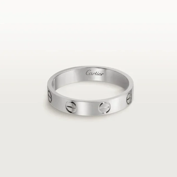 Love Wedding Band – White Gold – Cartier Love Wedding Band – White Gold – Cartier