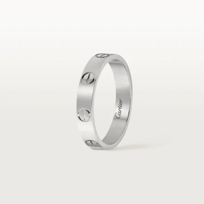 Love Wedding Band – White Gold – Cartier Love Wedding Band – White Gold – Cartier