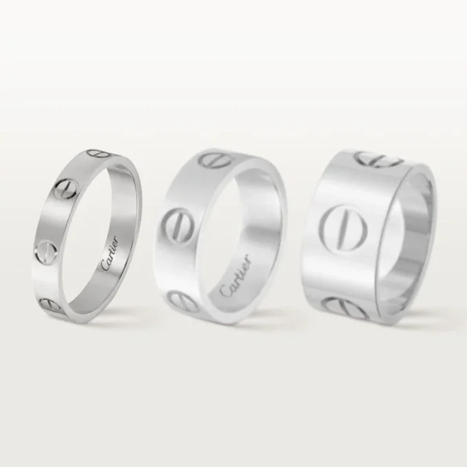 Love Wedding Band – White Gold – Cartier Love Wedding Band – White Gold – Cartier