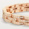 Maillon Panthere Bracelet, Triple Row, Paved Maillon Panthere Bracelet, Triple Row, Paved