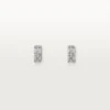 Maillon Panthere Earrings, 3 Diamond-Paved Rows – White Gold, Diamonds – Cartier