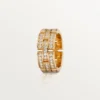 Maillon Panthere Ring, 3 Half Diamond-Paved Rows – Pink Gold, Diamonds – Cartier Maillon Panthere Ring, 3 Half Diamond-Paved Rows – Pink Gold, Diamonds – Cartier