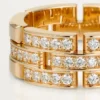 Maillon Panthere Ring, 3 Half Diamond-Paved Rows – Pink Gold, Diamonds – Cartier Maillon Panthere Ring, 3 Half Diamond-Paved Rows – Pink Gold, Diamonds – Cartier