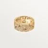 Maillon Panthere Ring, 3 Half Diamond-Paved Rows – Yellow Gold, Diamonds – Cartier Maillon Panthere Ring, 3 Half Diamond-Paved Rows – Yellow Gold, Diamonds – Cartier