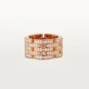 Maillon Panthere Ring, Five Rows, Paved Maillon Panthere Ring, Five Rows, Paved