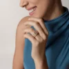 Maillon Panthere Ring, Five Rows, Paved Maillon Panthere Ring, Five Rows, Paved