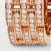Maillon Panthere Ring, Five Rows, Paved Maillon Panthere Ring, Five Rows, Paved